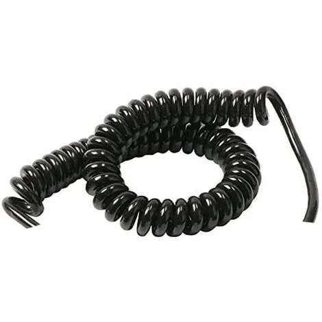 Cavo a Molla 3x0,75 Nero 5mt